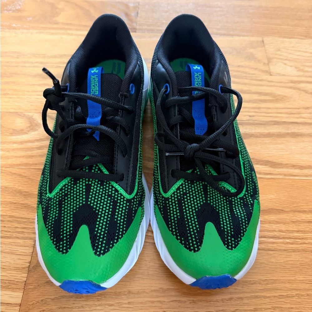 Under Armour Kids' Green and Black Sneakers
